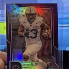 2025 Bowman Chrome University Football Purple Refractor Kaytron Allen #70