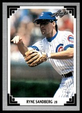 Ryne Sandberg 1991 Leaf #207 Chicago Cubs MLB READ FREE SHIPPING AutographDen