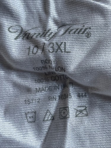 Slip Vanity Fair Ravissant 100% nylon taglio intero sartoriale bianco taglie forti 10/3XL - Foto 4 di 5