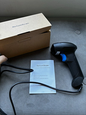 NetumScan CCD(C06) USB Wired Handheld Barcode Scanner w/ Box & Manual