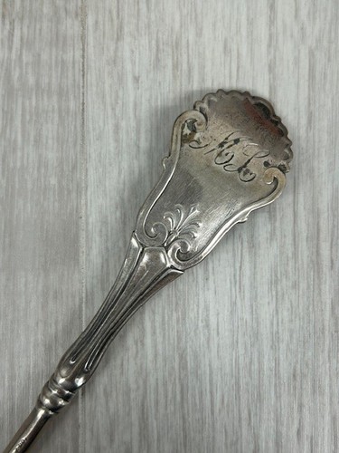 Vintage Bailey & Co Shiebler Sterling Silver Corinthian Shell Serving Spoon 8.5" - Picture 5 of 7