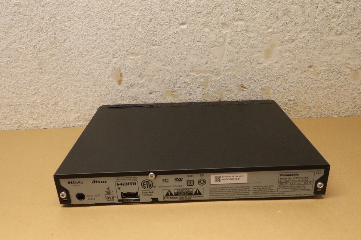 Panasonic DMP-BD90P-K Blu-ray Disc/DVD Player Full HD High