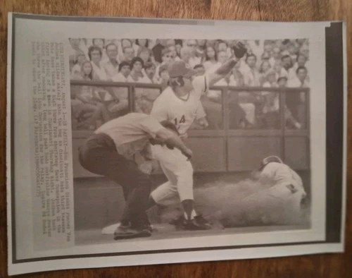 1975 Pete Rose Cincinnati Reds Original Press Wire Photo Wp041 - product listing photo