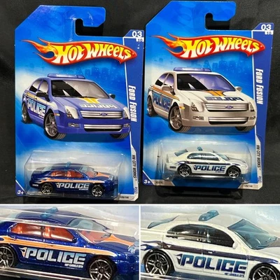 Hot Wheels '09 HW City Works Police Car Collection 1:64 Diecast Ford Fusion 3/10 - Image 1 of 4