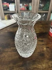 Vintage Waterford Crystal Diamond Cut Bud Vase 7” Pineapple Shape