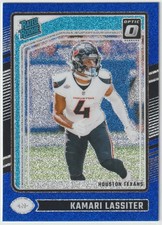 2024 Panini Donruss Optic - Rated Rookie Kamari Lassiter #261 Blue Glitter Prizm