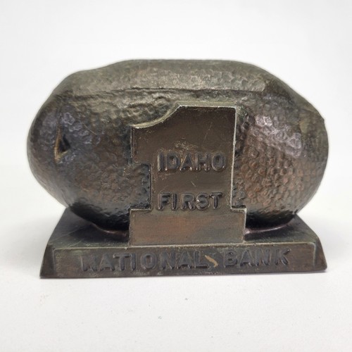 Hucha de patatas Idaho First National Bank horneada banthrico de colección sin llave hecha en EE. UU. - Imagen 7 de 9