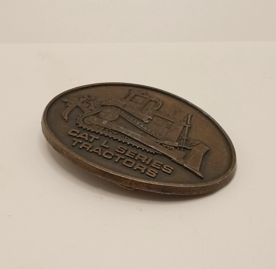 Tractores Caterpillar CAT L SERIES 1982 3" largo ovalado hebilla de cinturón Foto 3 de 4