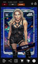 Natalya - Blue Moon Iconic - Topps Slam WWE Cosmic Chrome