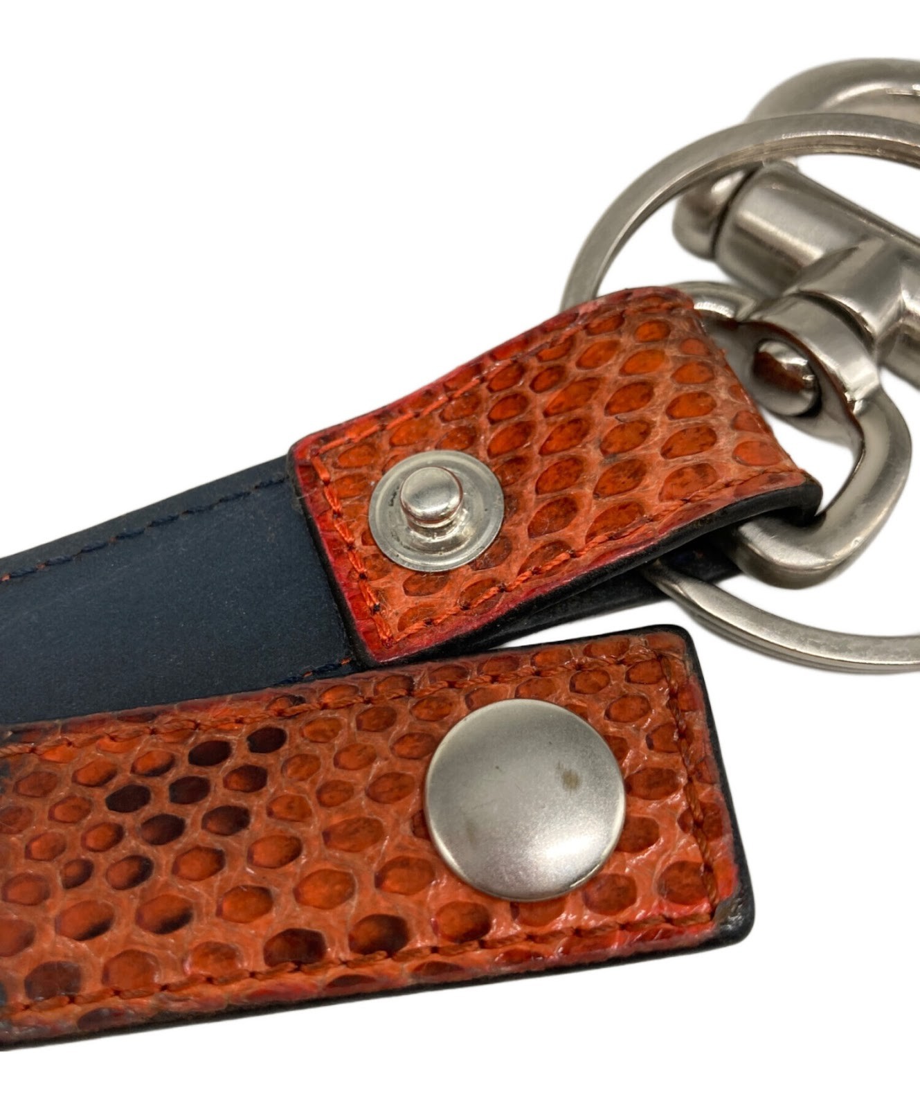 Authentic HENDER SCHEME Python Key Ring  Brown Me… - image 6