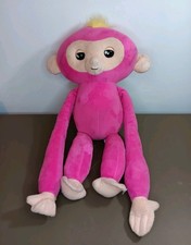 WowWee Fingerlings HUGS Bella Plush 18  Pink Monkey Interactive Stuffed Animal