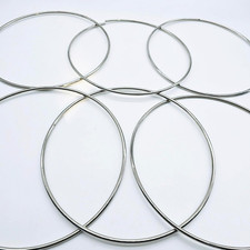 6-Pcs Chinese Linking Rings Magic Trick Set 22cm Stage Performance