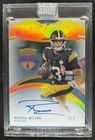 2024 Panini Eminence Russell Wilson Auto Gold #3/5 Steelers