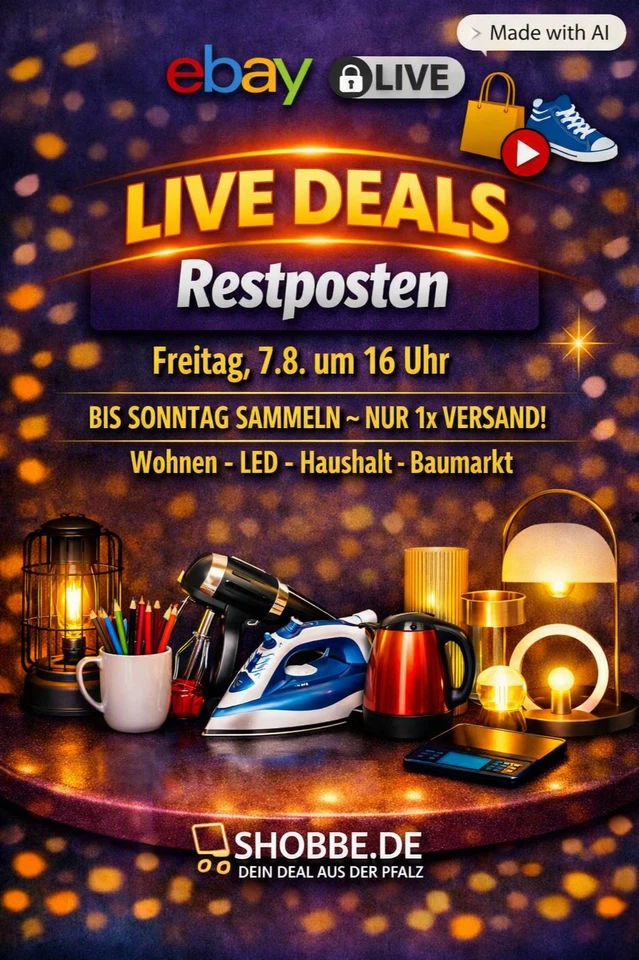 Wohnen – Haushalt –  LED – Heimwerker - VIELES DABEI - Neuware & Retour