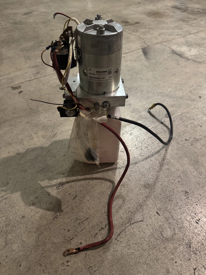 Bucher Hydraulics DC Power Unit 12 Volt Motor AMJ 4853 Part No. 50020500811120 - Image 4 of 4