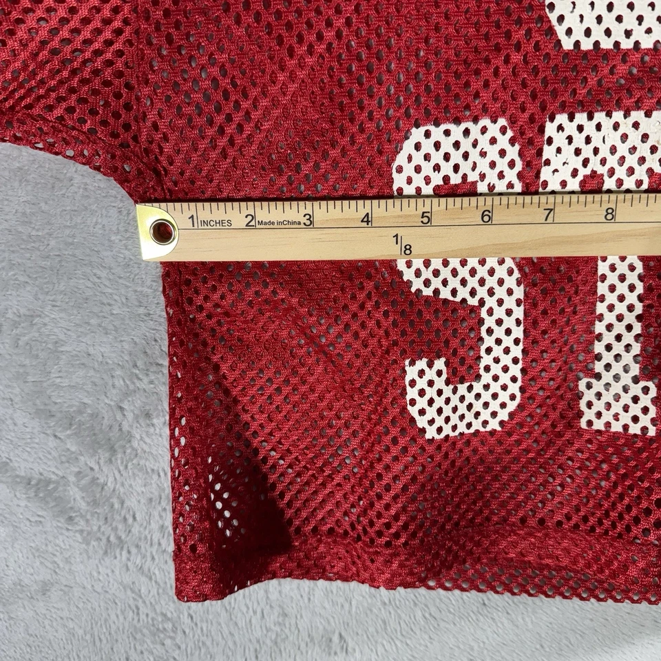 Camiseta de Colección Ohio State Buckeyes Malla Talla L Roja Años 90 Recortada NCAA Fútbol EE. UU. Foto 4 de 4