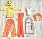 Barbie & Others Doll Clothes Lot Assorted With Accessories Vintage 1970s Orange