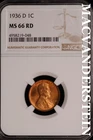 1936-D Lincoln Wheat Cent-NGC MS 66 Red  CH Gem BU No Reserve #SLK900