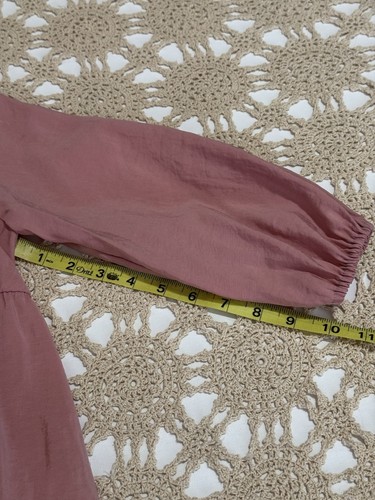 Zara Mädchen Größe 8 Altrosa Stufen Bauernkleid Prärie Minimal Cottagecore - Bild 6 von 11