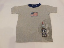 Up L8 Up Late Sleepwear Youth Boys Sleep Shirt Short Sleeve Size 12 Grey Space