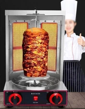 Gas Vertical Broiler Shawarma Machine Spinning Doner Kebab Gyro Grill Oven Food