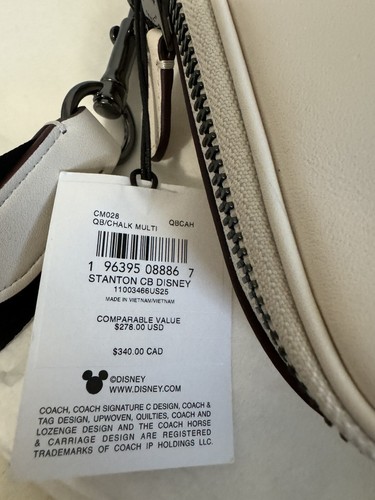 Bandolera Coach CM028 Disney X Coach Stanton con motivo de invierno pino oscuro multi - Imagen 13 de 13