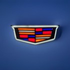 Cadillac Escalade Gloss Black Color LED Logo 2015-2024 Illuminated Emblem Front
