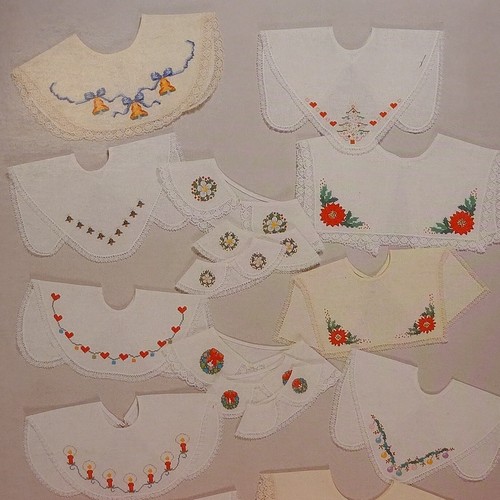 Christmas Collars Jeanette Crews Cross Stitch Pattern Book #65 ~ 1987 Copy - Picture 4 of 5