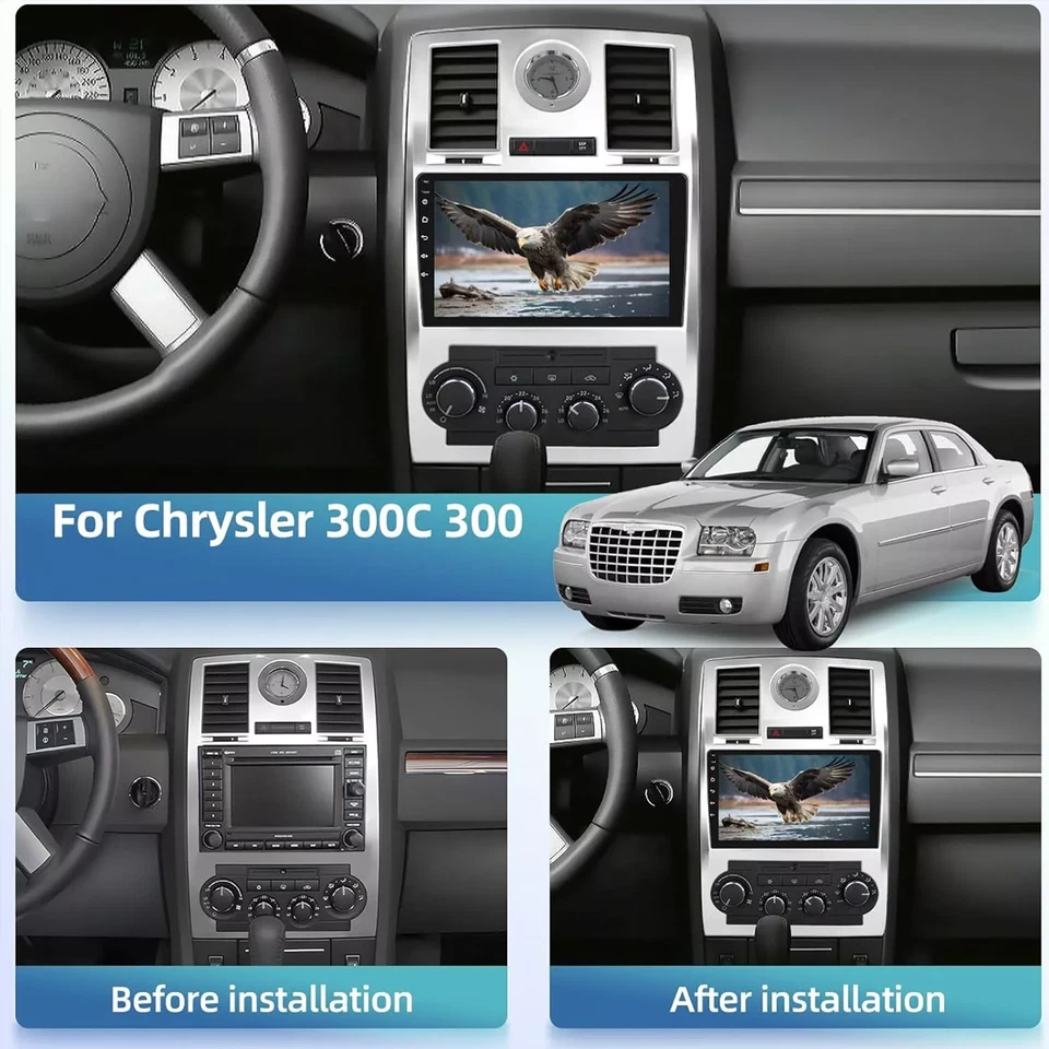 For Chrysler 300C 300 2005-2010 Android 12 32GB Car Stereo Radio GPS CarPlay - Изображение 3 из 4