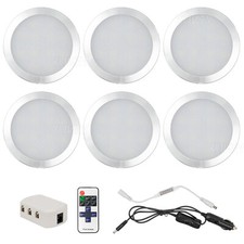 6x 12V Interior LED Spot Light Kit For VW T5 T6 Camper Van Caravan Motorhome RV