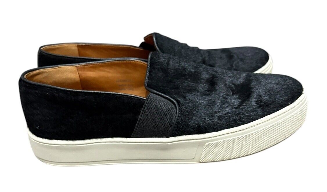 PONY Sneakers slip on Vince Berlin capelli di cavallo in pelle di vitello nere taglia 6 5