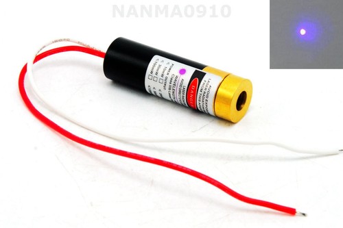 Focusable 20mw 405nm Violet/Purple Blue Dot Laser Diode Module 13x42mm 3V-5V - Picture 1 of 5