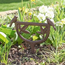 Garden Birds Combined Boot Brush and Scraper Welly Mud Cleaner Cast Iron Outdoor