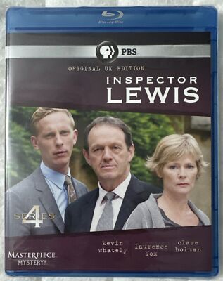 Inspector Lewis Series 4 Blu-Ray Original UK Edition Masterpiece Mystery! New