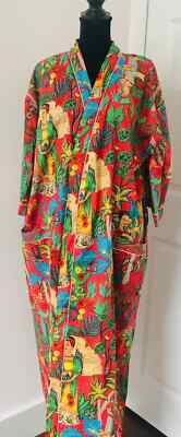 Cotton Bath Robe For Women Night Suit Summer Robe Dress Beach Cover Up