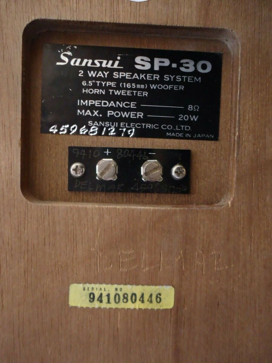 Sansui SP-30 Speakers, Fully Tested, See Video ! | eBay Sansui SP-30 Speakers, Fully Tested, See Video ! | eBay