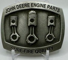 Vintage JOHN DEERE Belt Buckle Sure-Fire Quality Engine Parts Limited