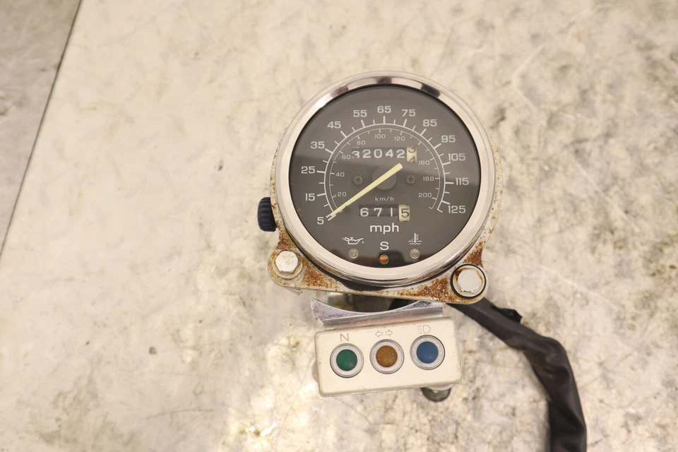 1999 HONDA SHADOW ACE 1100 VT1100C2 OEM GAUGES METER SPEEDO TACH - Image 3 of 4