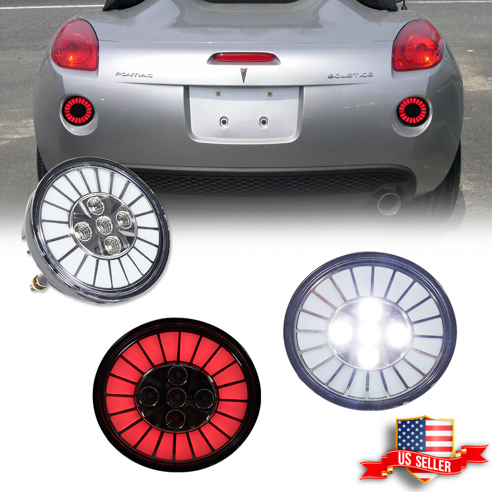 Clear LED Tail Backup Lights For Solstice 02-09 GMC Envoy 06-09