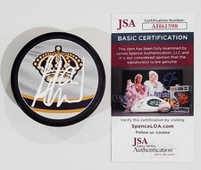 ADRIAN KEMPE SIGNED LOS ANGELES KINGS REVERSE RETRO NHL PUCK W JSA CERT