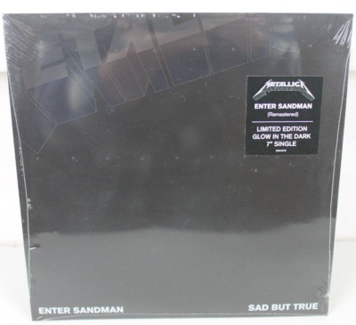 METALLICA  Enter Sandman  LIMITED EDITION  Glow in the dark 7'' Single  Nr. 3400