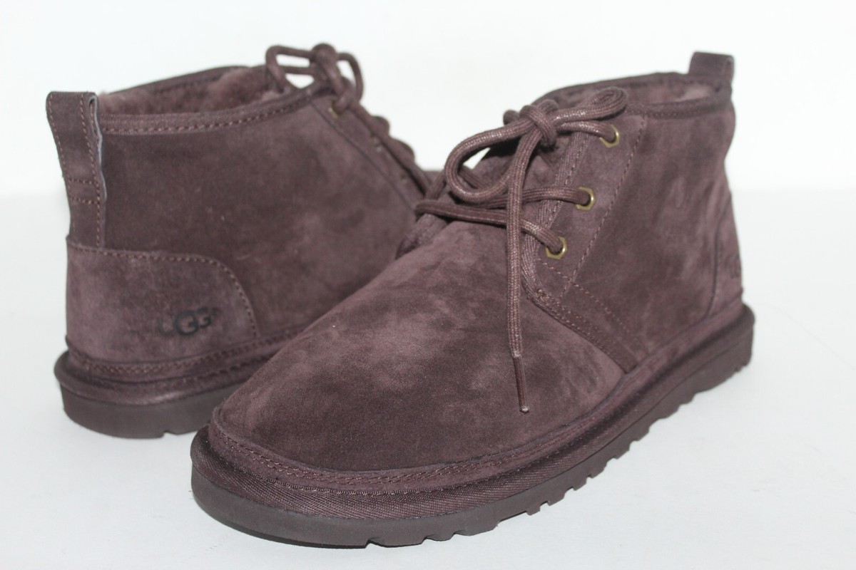 UGG Men\'s Neumal Chukka Boots Chocolate Brown Suede/Sheepskin Sz 10 Casual Cozy UGG Men main image 4