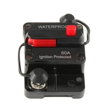 60 Amp Circuit Breaker For Audio Stereo Auto Car Motors Boats Reset Manual Power