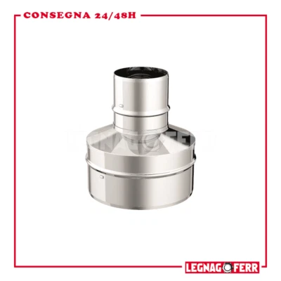 Riduzione - Maggiorazione Maschio/Maschio Per Canna Fumaria Acciaio Inox Apros