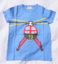 NWT Rare Mini Boden Boys 5-6 Helicopter Applique T-Shirt