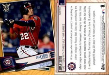 2019 Topps Big League Gold Border Parallel #397 JUAN SOTO Nationals HL