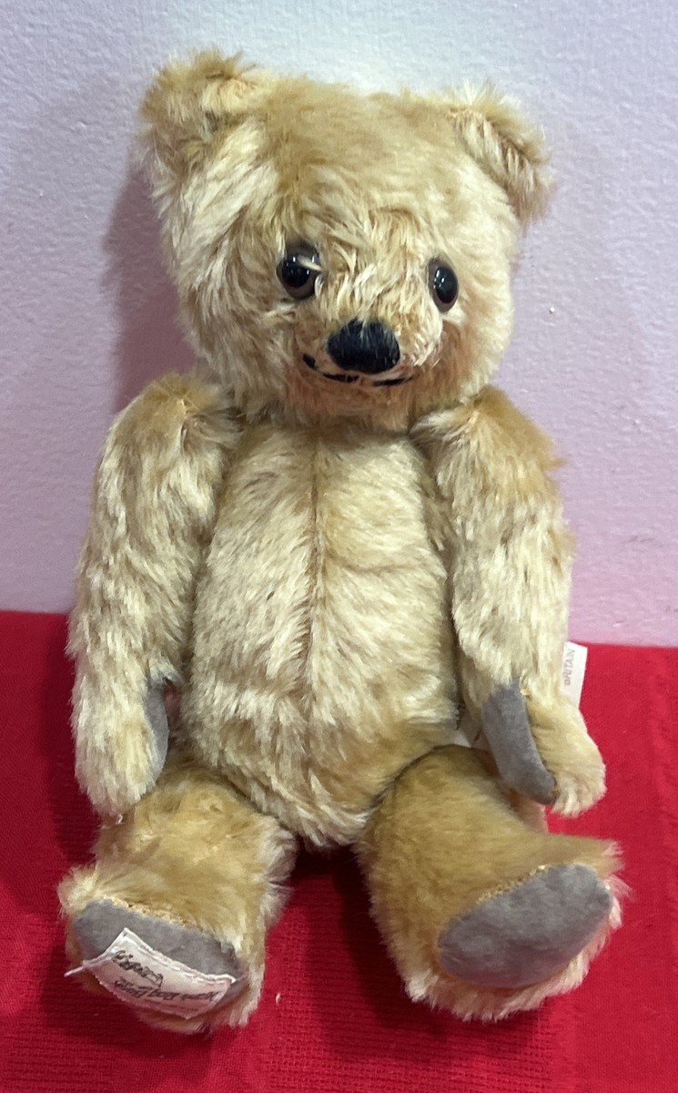 Deans Rag Book Artist Bear Dennis Made Great Britain Mohair Glass