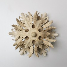 VINTAGE BANCI FIRENZE ITALIAN TOLE FLUSH MOUNT CEILING FIXTURE 6 LIGHTS ITALY