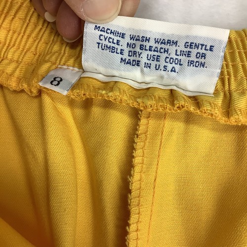 David Smith Shorts Womens Vintage 8 Yellow Embroidered Flowers New MFC250325/SS2 - Picture 5 of 9