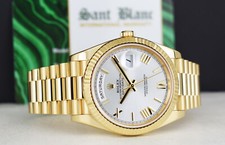 ROLEX - 18kt Gold Day Date 40 President Silver Roman 228238 - SANT BLANC 5